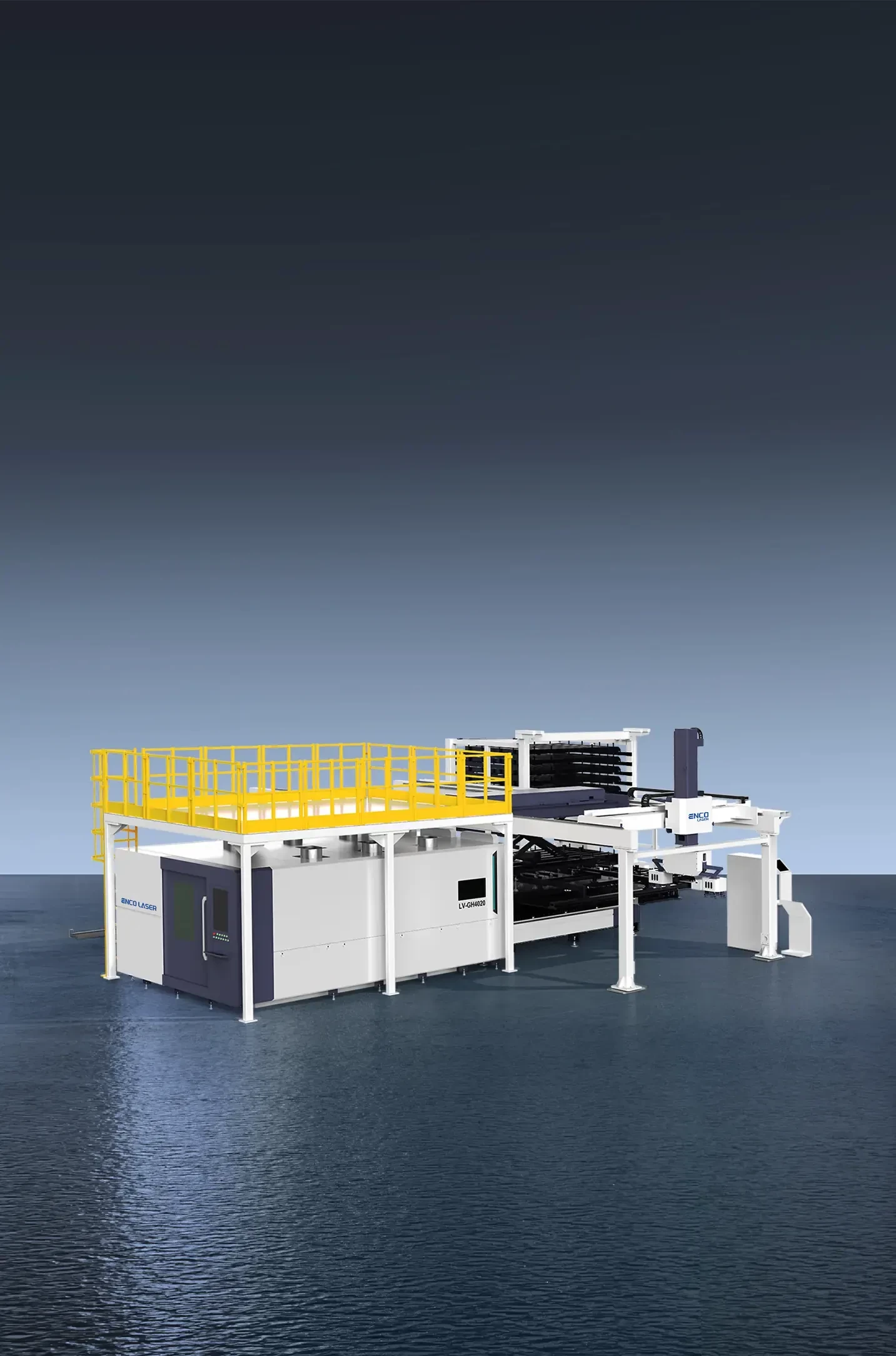 Fully Automatic Loading &amp; Unloading Laser Cutting Production Line